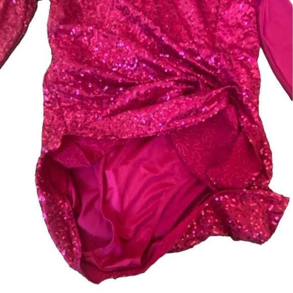 Weismann Me Against The Music Sequin Red Pink Dance Jazz Competition Costume - Picture 7 of 9